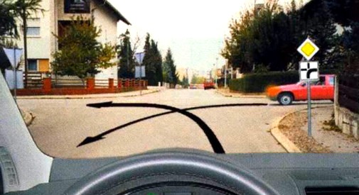 Slika uz pitanje: Kako ćete postupiti u situaciji kao na slici?