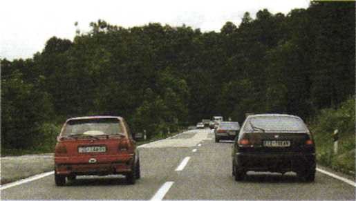 Slika uz pitanje: Čemu ovisi duljina puta pretjecanja?