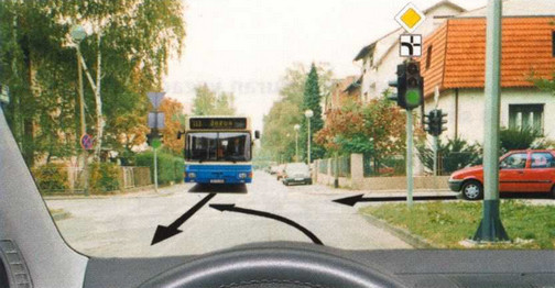 Slika uz pitanje: Kako ćete postupiti u situaciji kao na slici?